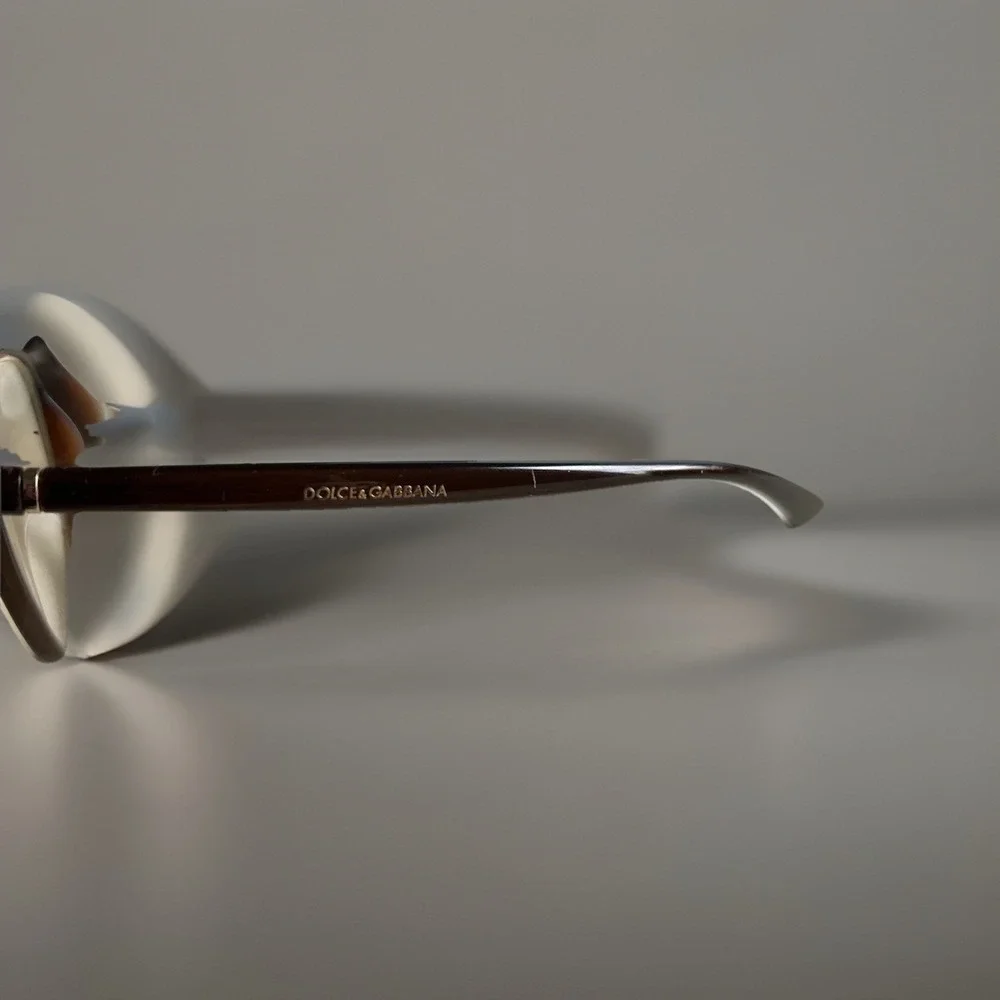 Dolce & Gabbana Optical Frame Dark Tortoise / Havana classic pantos shape.